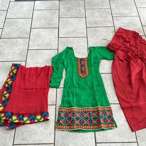 Punjabi fulkari/ phulkari Pakistani indian salwar suit